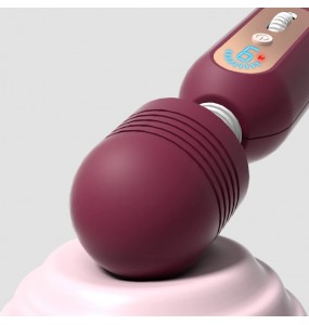 LILO - MIRO Big Head Heating AV Vibrator Wand (Chargeable - Roland Red)
